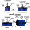 Drill Brush Power Scrubber By Useful Products 5 in W 7 in L Brush, Blue B-S-E542J-QC-DB